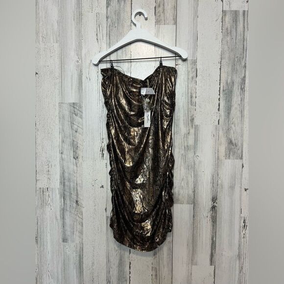 Strapless snake print dress mini size 3XL - Picture 4 of 7